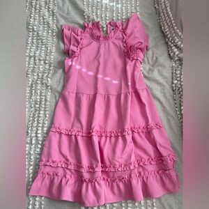 Mud Pie Pink Ruffle Tiered Dress